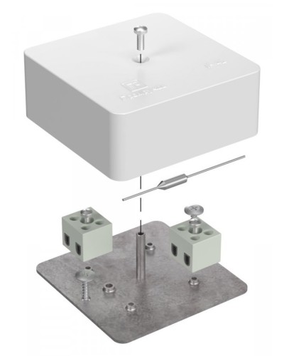 Коробка огнестойкая 75х75х30 (40-0450-FR6.0-4-П). Коробка огнестойкая для открытой установки. Промрукав в Петропавловске-Камчатском