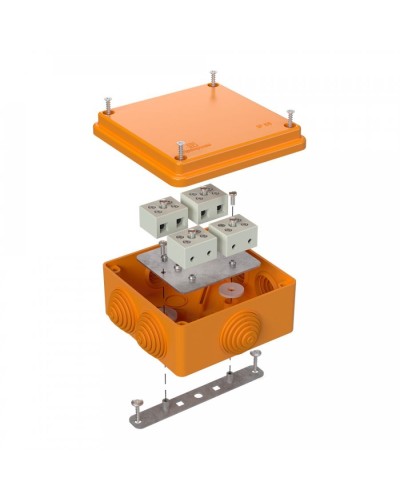 Коробка огнестойкая 100х100х50 для о/п (40-0300-FR6.0-8). Коробка огнестойкая для открытой установки. Промрукав в Петропавловске-Камчатском