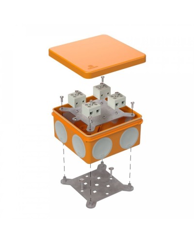 Коробка огнестойкая 100х100х50 (60-0300-FR2.5-8). Коробка огнестойкая для открытой установки. Промрукав в Петропавловске-Камчатском
