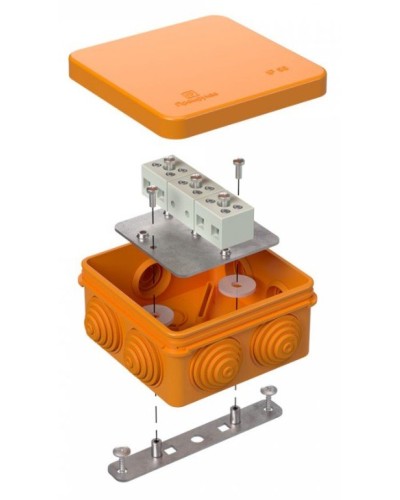 Коробка огнестойкая 80х80х40 (40-0210-FR2.5-6). Коробка огнестойкая для открытой установки. Промрукав в Петропавловске-Камчатском